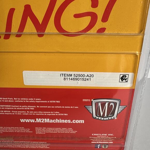 M2 Machines Coca-Cola 1968 Shelby GT 500KR Yellow Convertible B413 - Picture 5 of 9